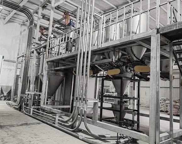 Convrying of plastic raw material for plastic pelletizing plant