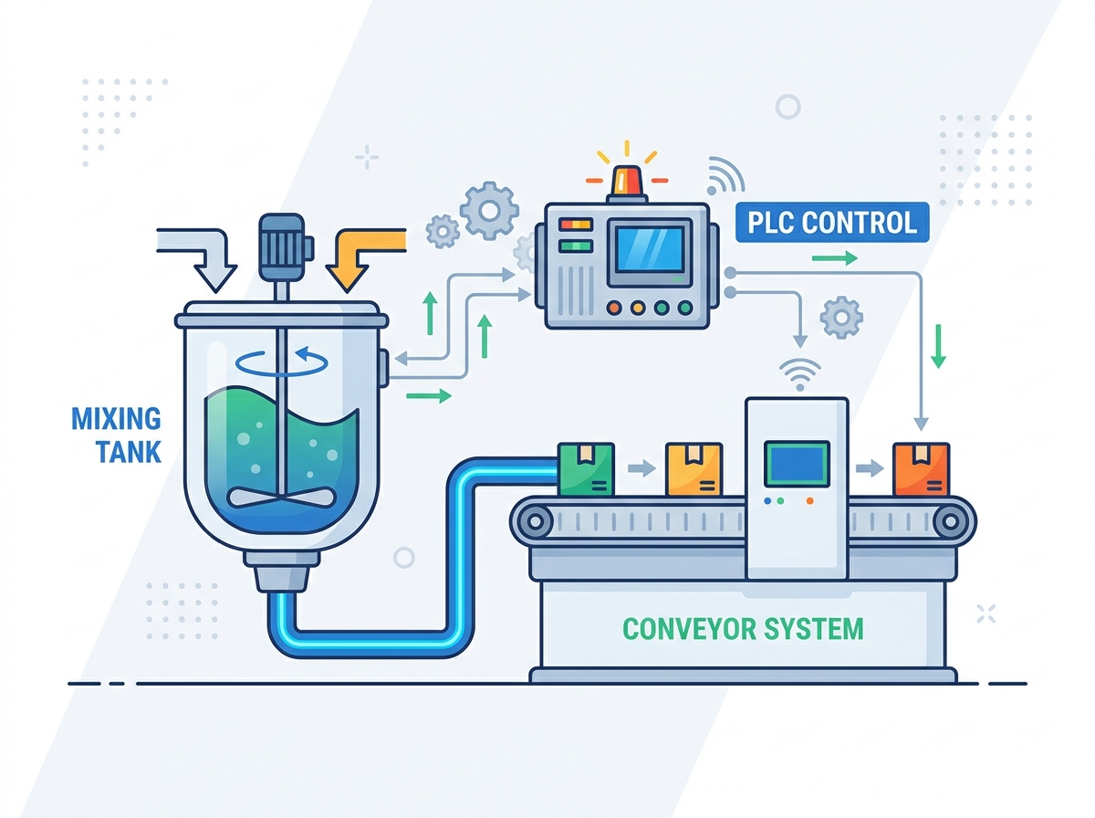 material handling PLC control system